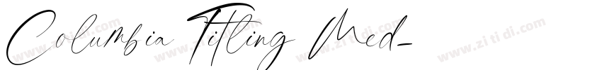Columbia Titling Med字体转换